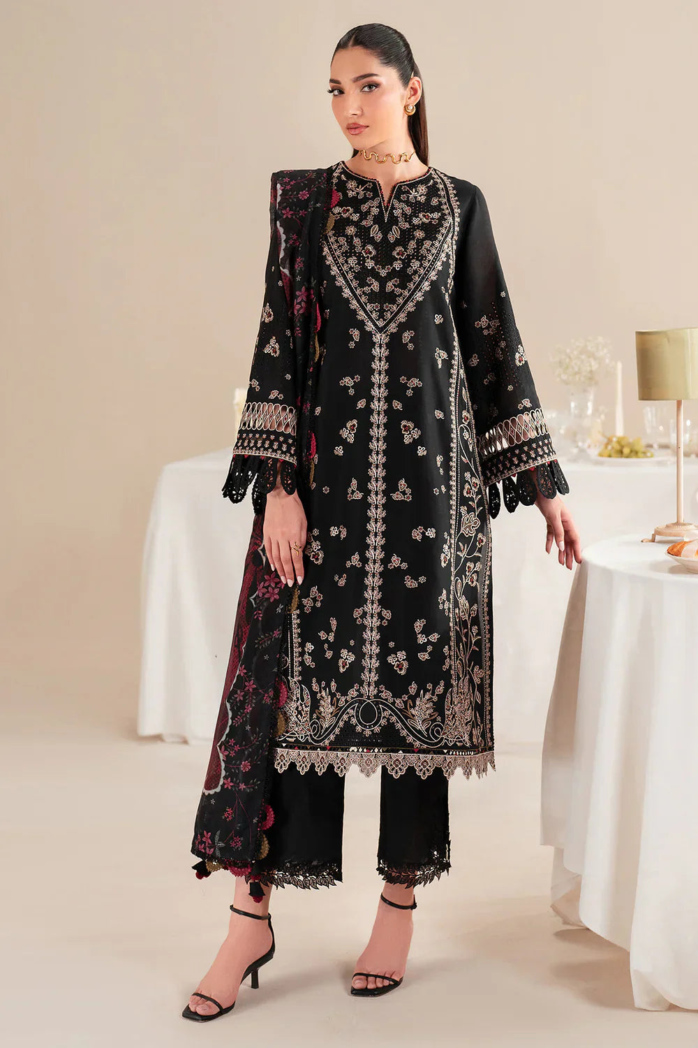 Jazmin | Iris EMBROIDERED LAWN IL'25-D07 - House Of Hania
