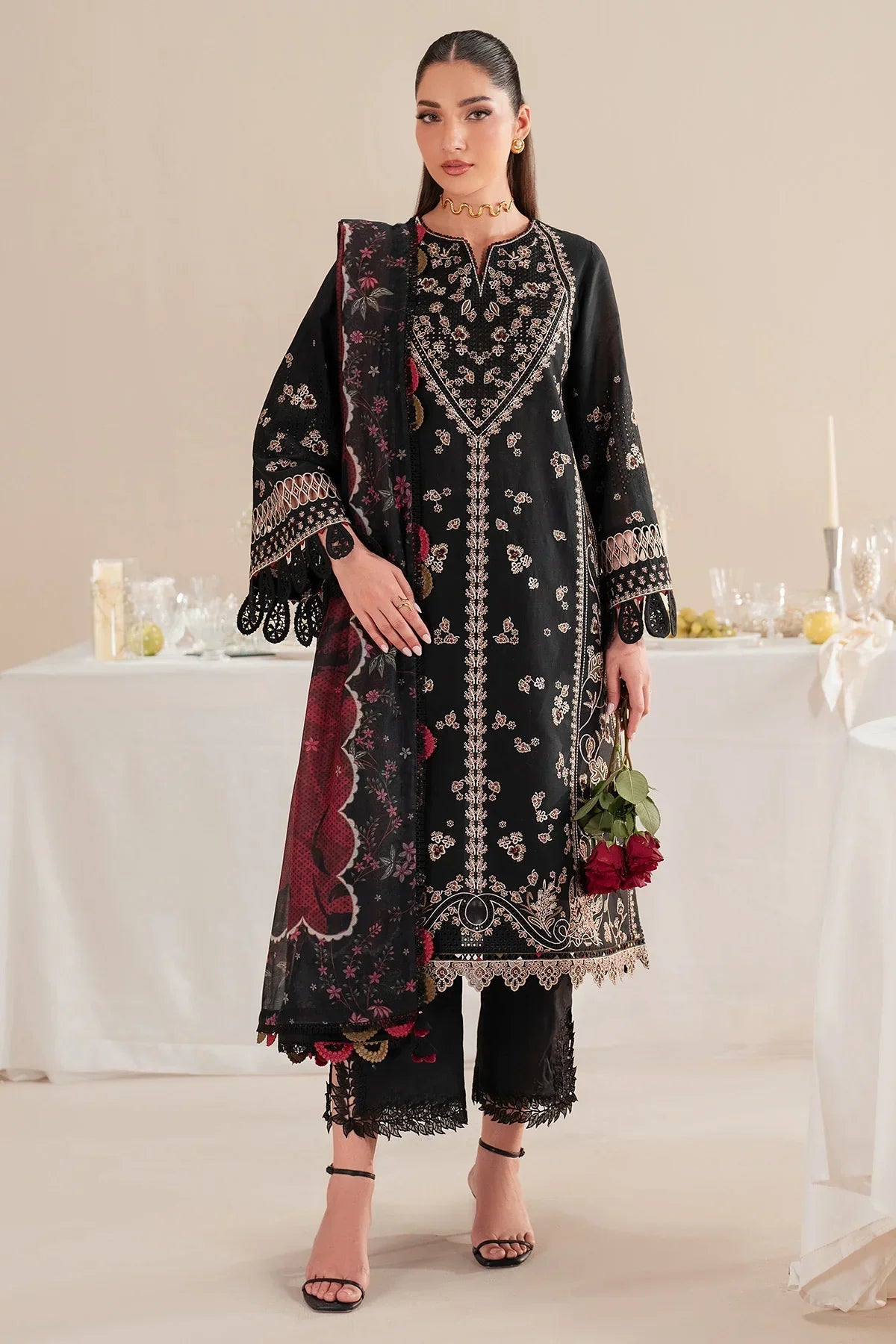 Jazmin | Iris EMBROIDERED LAWN IL'25-D07 - House Of Hania