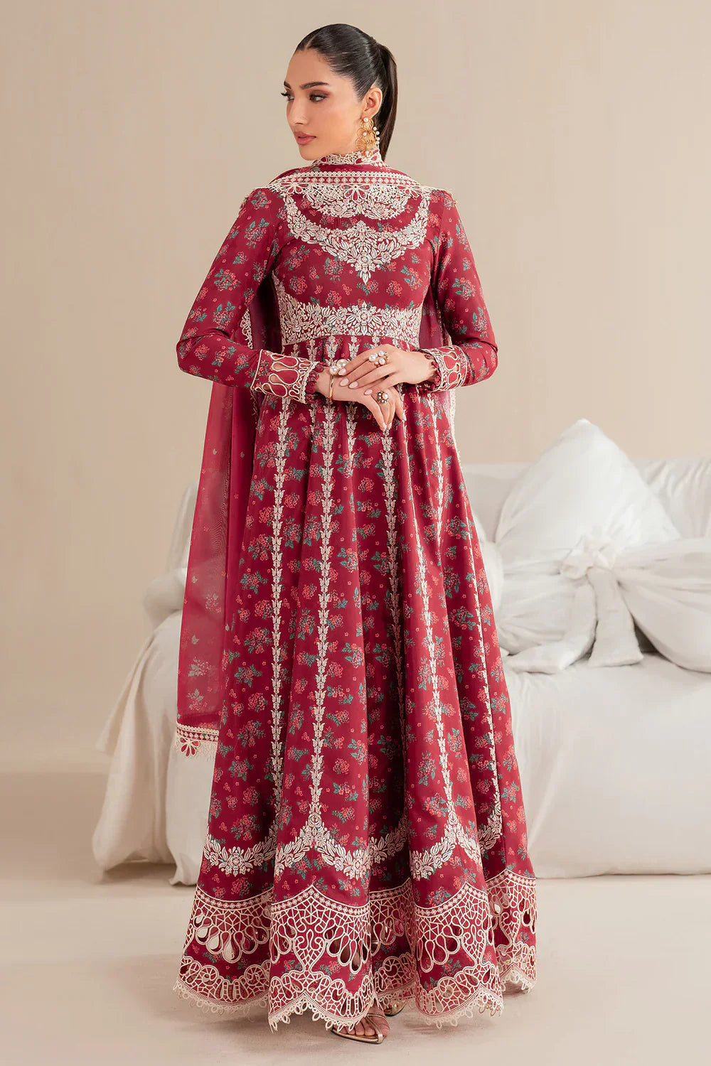 Jazmin | Iris EMBROIDERED LAWN IL'25-D08 - House Of Hania