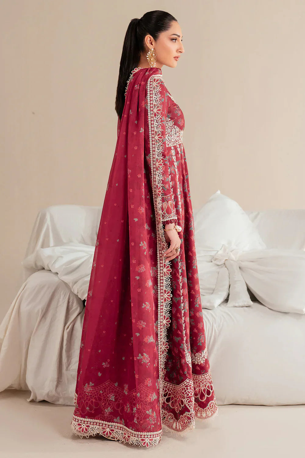 Jazmin | Iris EMBROIDERED LAWN IL'25-D08 - House Of Hania