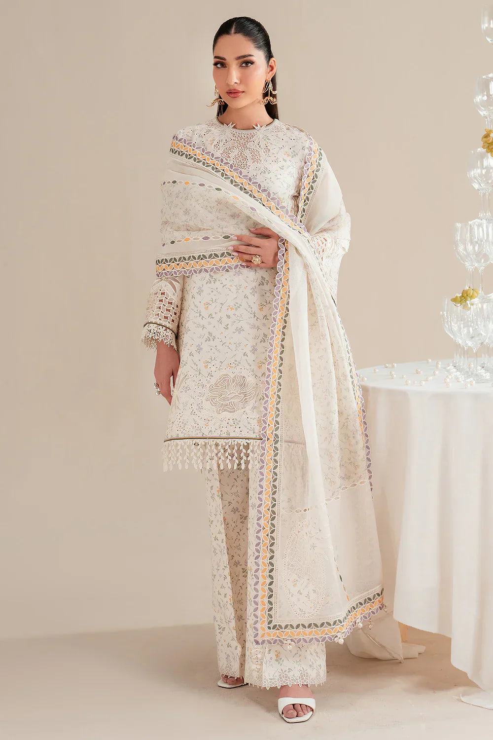 Jazmin | Iris EMBROIDERED LAWN IL'25-D09 - House Of Hania