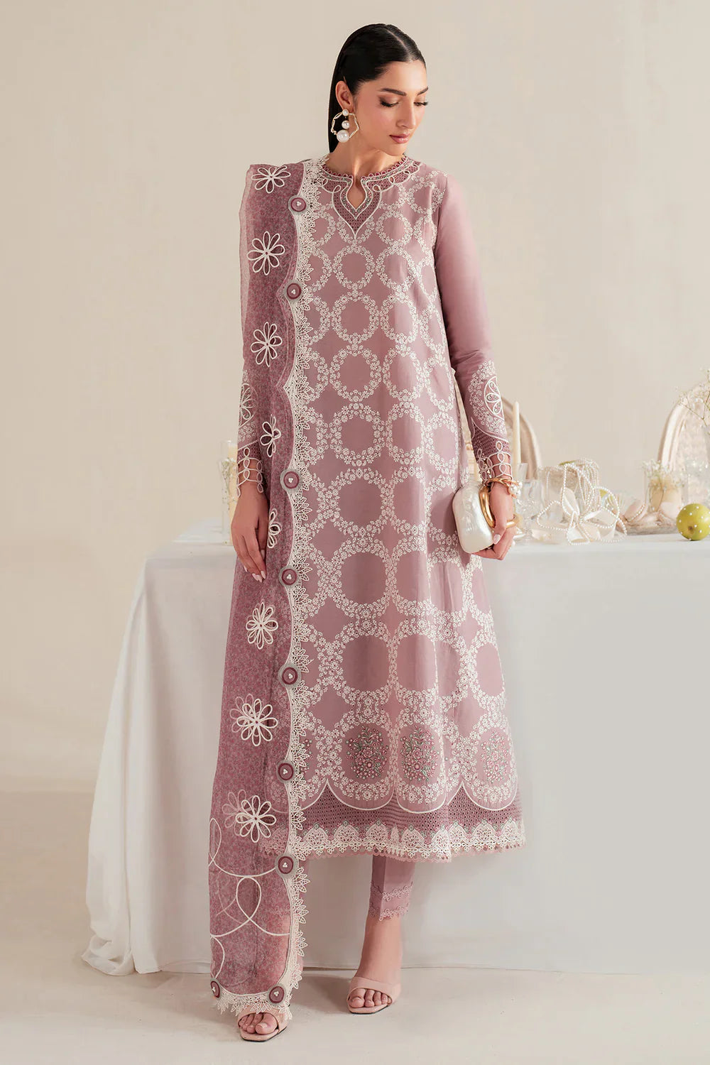 Jazmin | Iris EMBROIDERED LAWN IL'25-D10 - House Of Hania