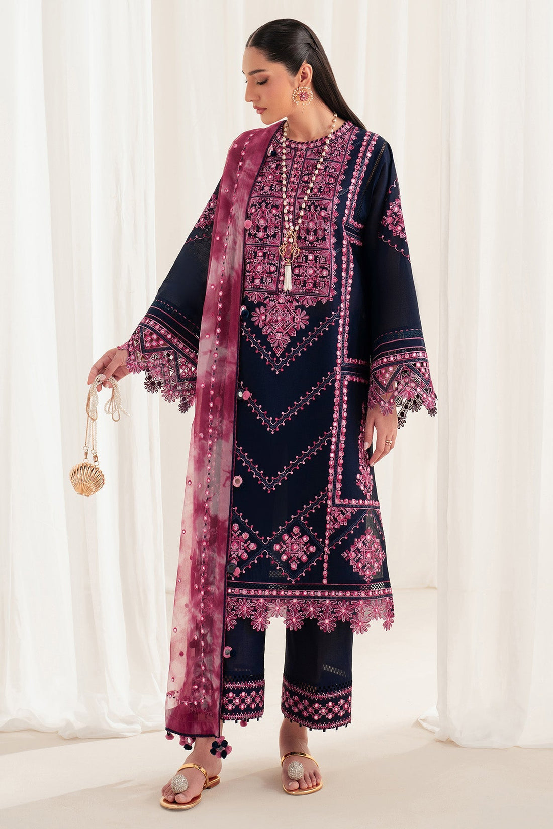 Jazmin | Iris Luxury Lawn 25 | IL'25-D01 - House Of Hania