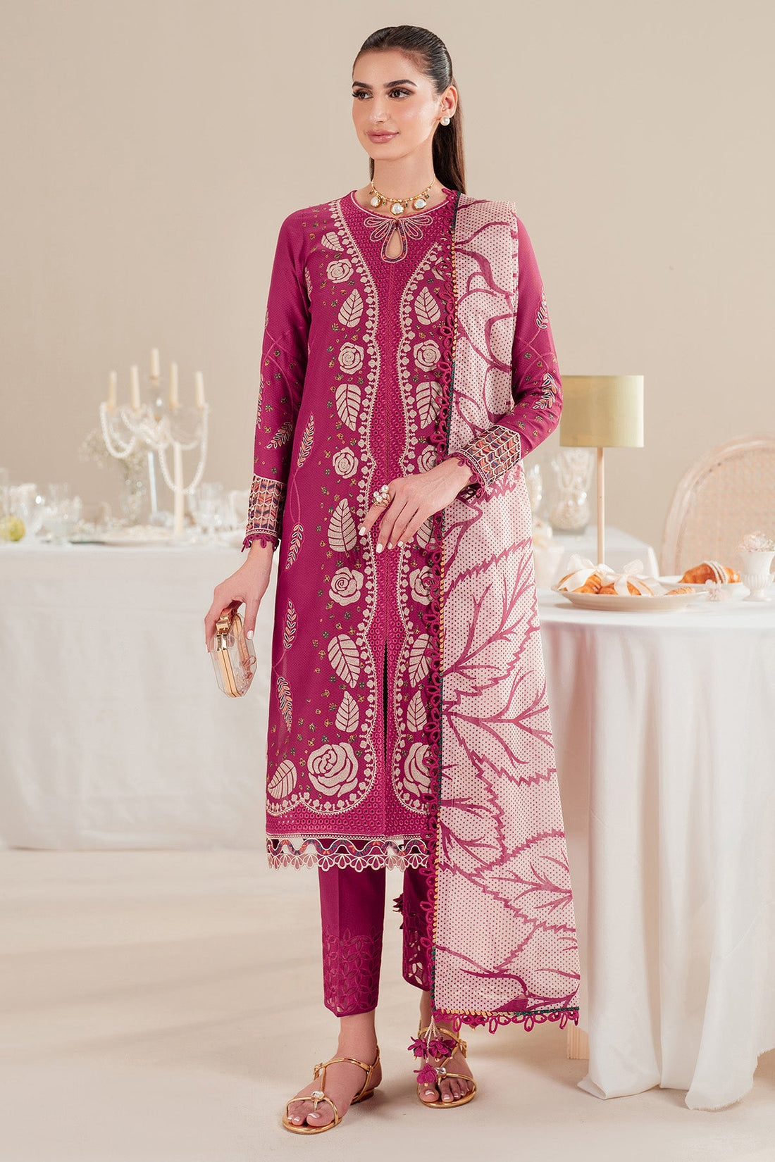 Jazmin | Iris Luxury Lawn 25 | IL'25-D05 - House Of Hania