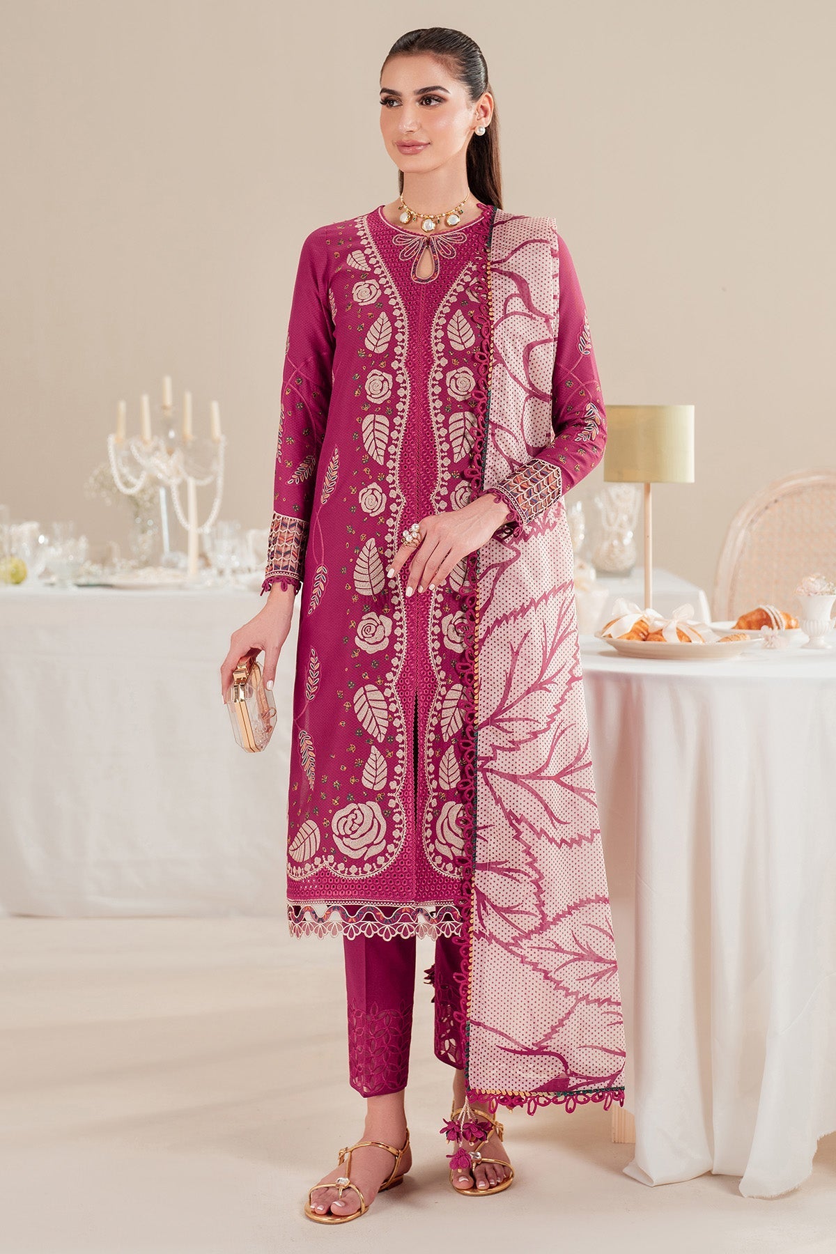 Jazmin | Iris Luxury Lawn 25 | IL'25-D05 - House Of Hania