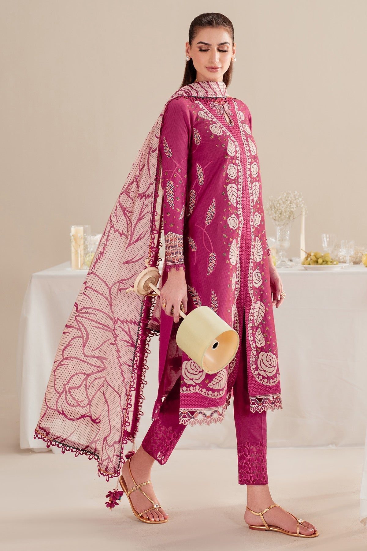 Jazmin | Iris Luxury Lawn 25 | IL'25-D05 - House Of Hania