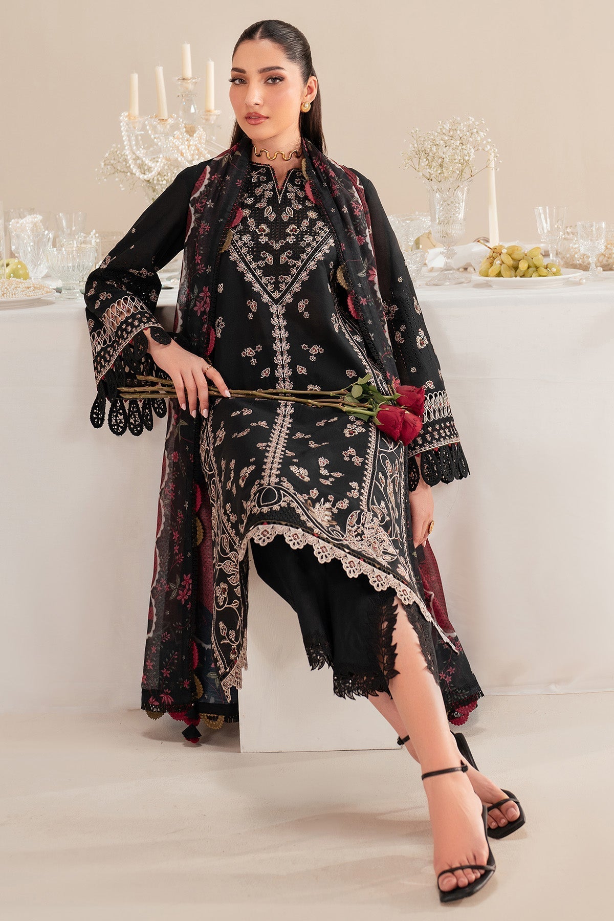 Jazmin | Iris Luxury Lawn 25 | IL'25-D07 - House Of Hania
