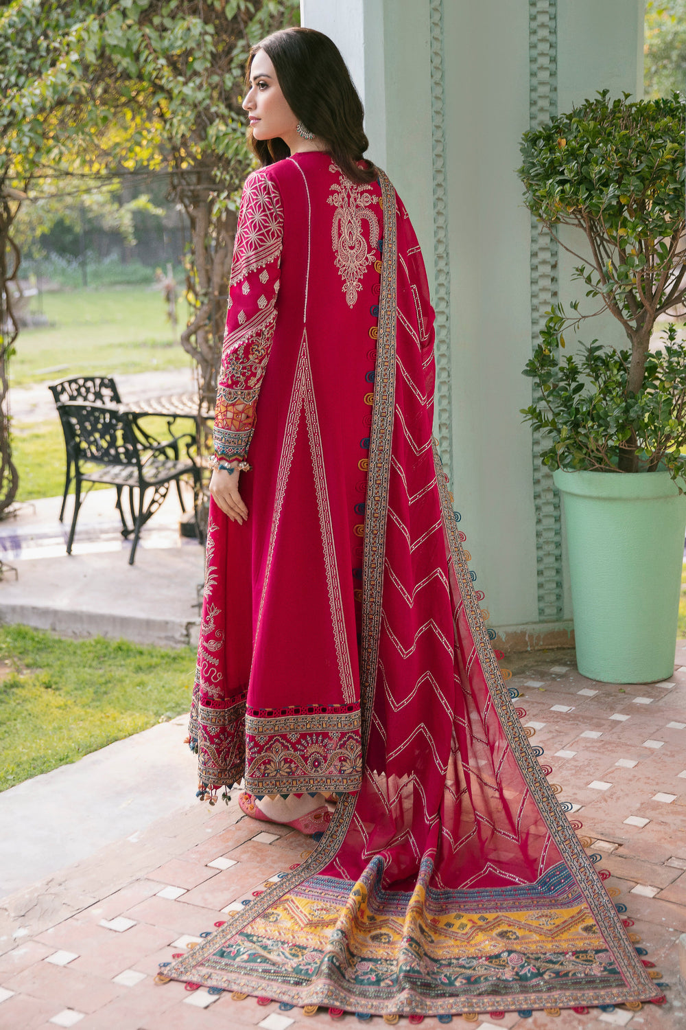 Jazmin | Shahkaar Luxury Eid Lawn SS26 | SL22-D2 - House Of Hania