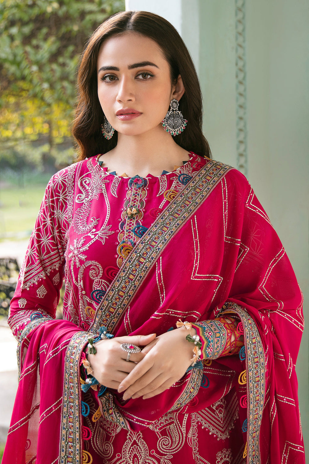 Jazmin | Shahkaar Luxury Eid Lawn SS26 | SL22-D2 - House Of Hania