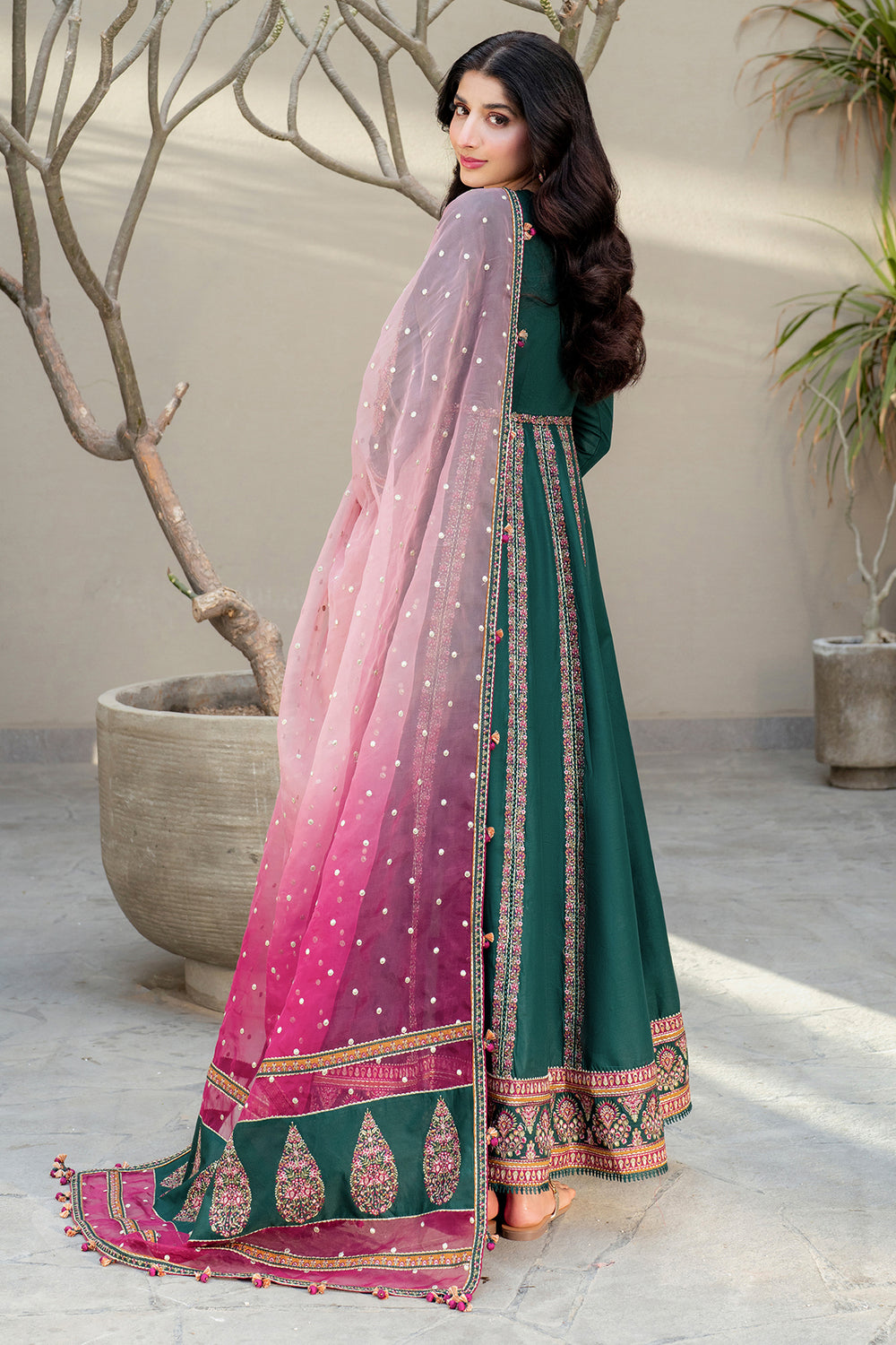 Jazmin | Shahkaar Luxury Eid Lawn SS26 | SL25-D1 - House Of Hania