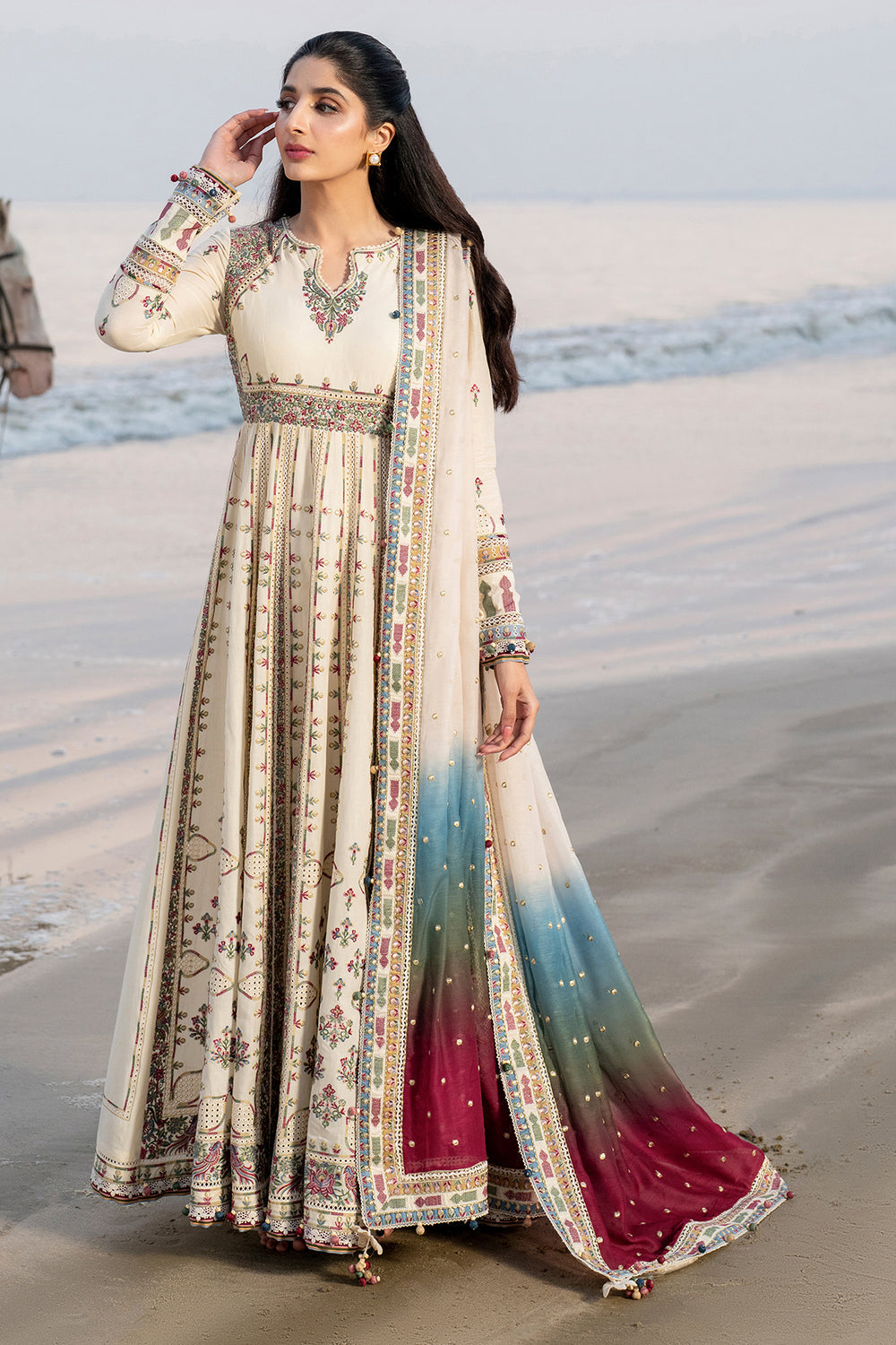 Jazmin | Shahkaar Luxury Eid Lawn SS26 | SL25-D9 - House Of Hania