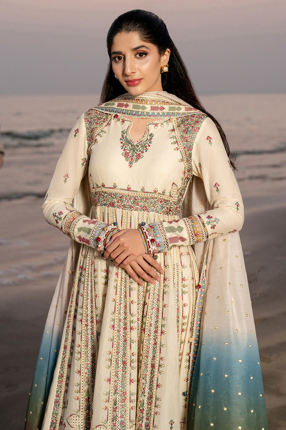 Jazmin | Shahkaar Luxury Eid Lawn SS26 | SL25-D9 - House Of Hania