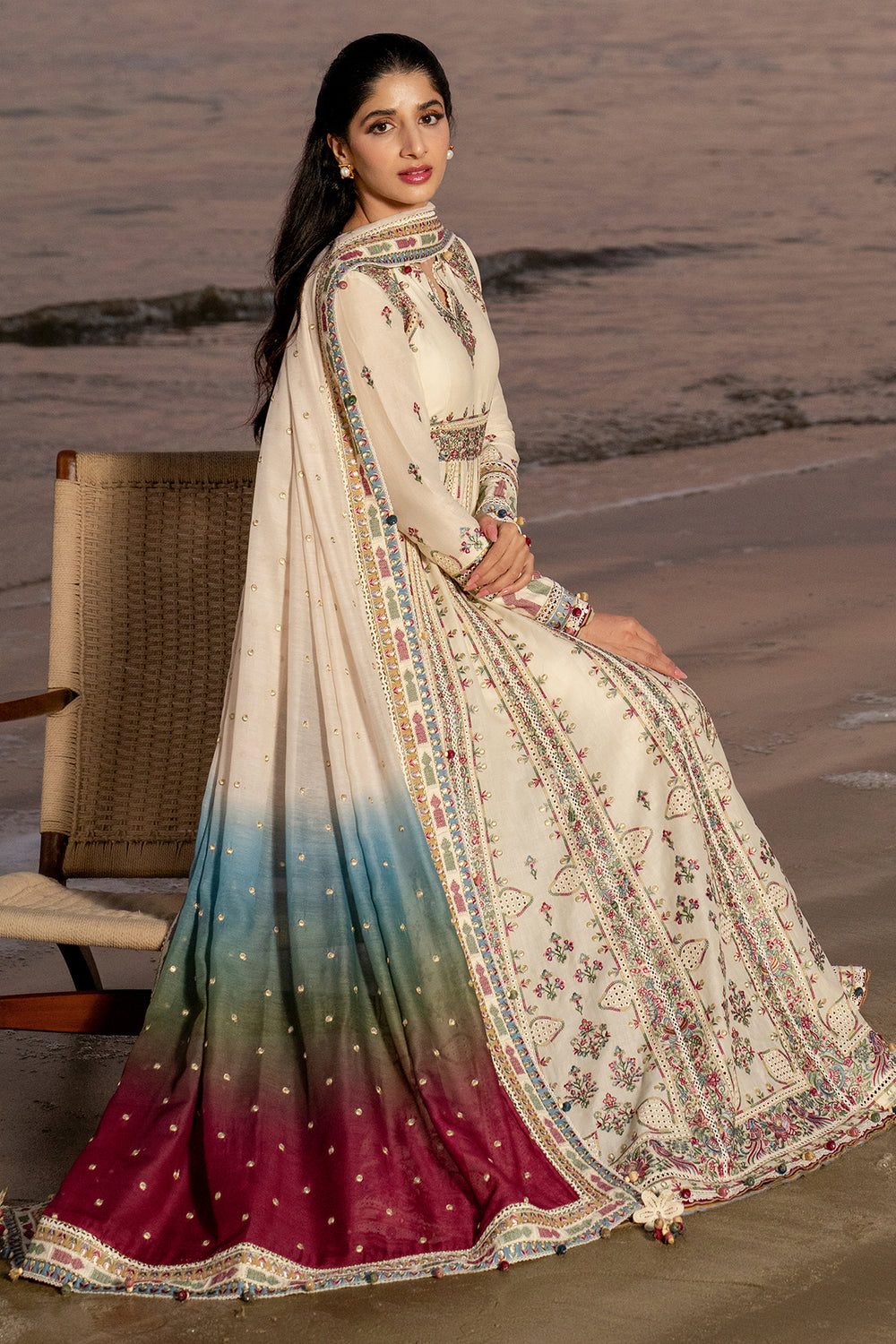 Jazmin | Shahkaar Luxury Eid Lawn SS26 | SL25-D9 - House Of Hania