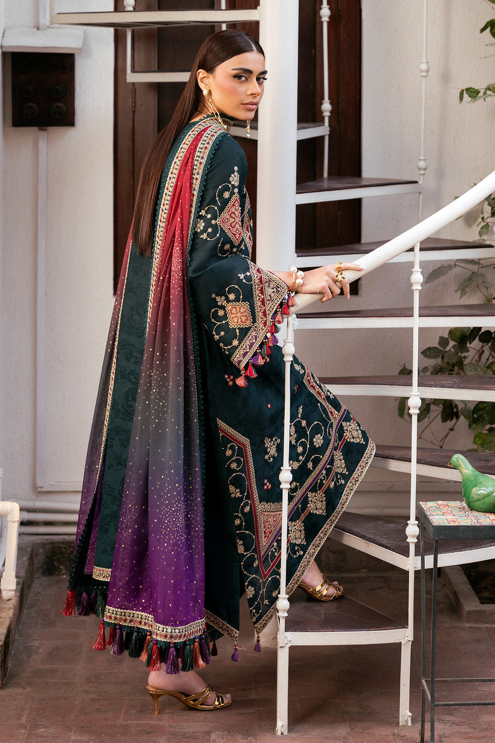 Jazmin | Shahkaar Luxury Eid Lawn SS26 | SL26-D03 - House Of Hania