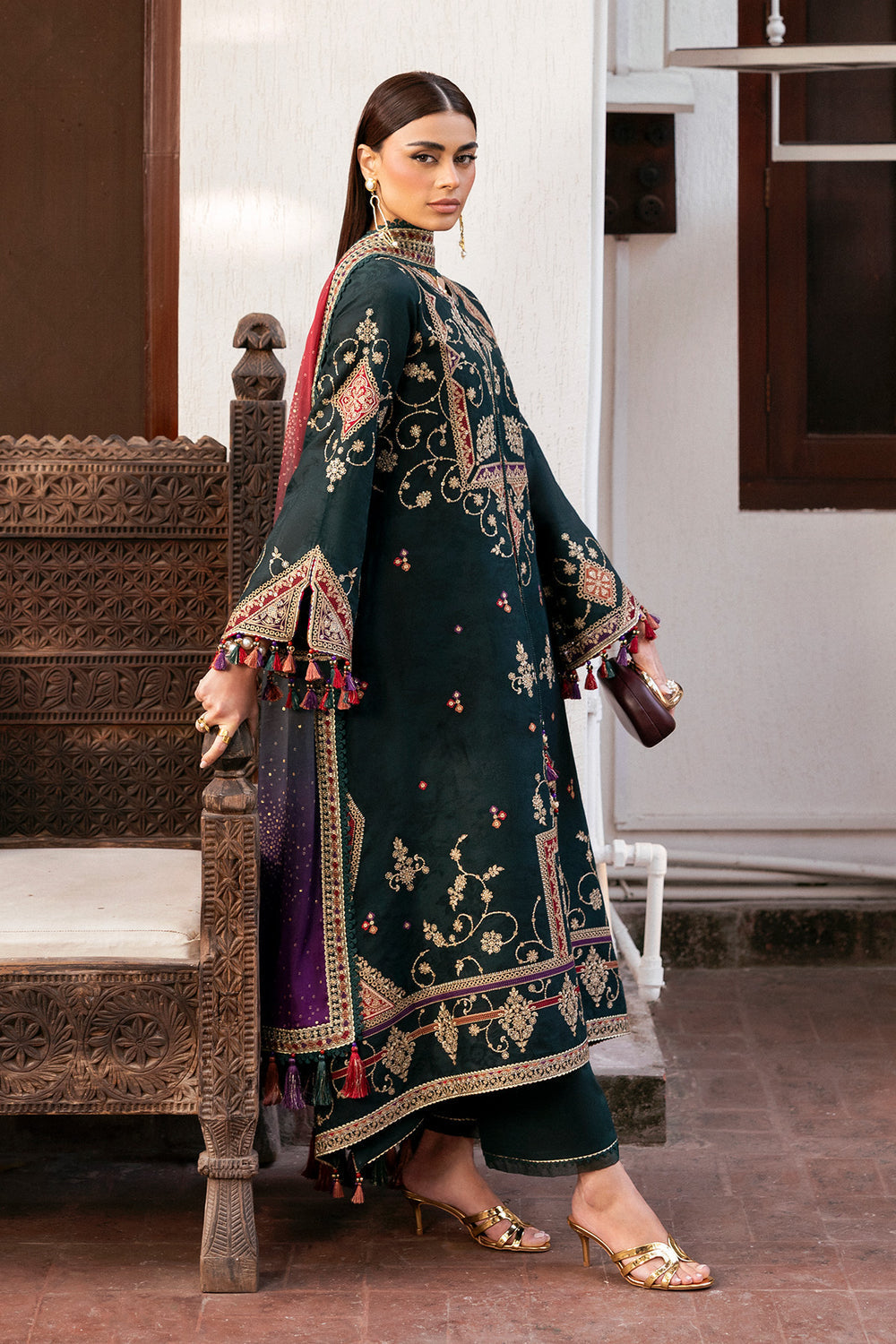 Jazmin | Shahkaar Luxury Eid Lawn SS26 | SL26-D03 - House Of Hania