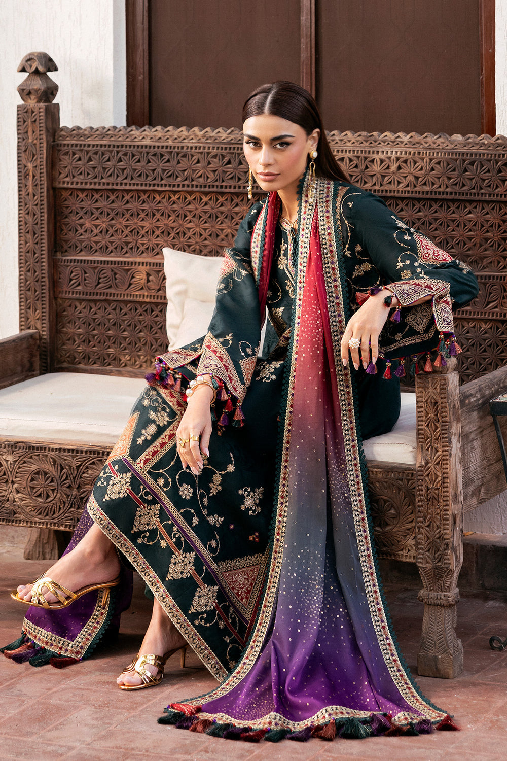 Jazmin | Shahkaar Luxury Eid Lawn SS26 | SL26-D03 - House Of Hania