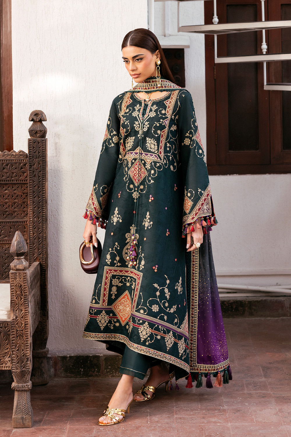 Jazmin | Shahkaar Luxury Eid Lawn SS26 | SL26-D03 - House Of Hania