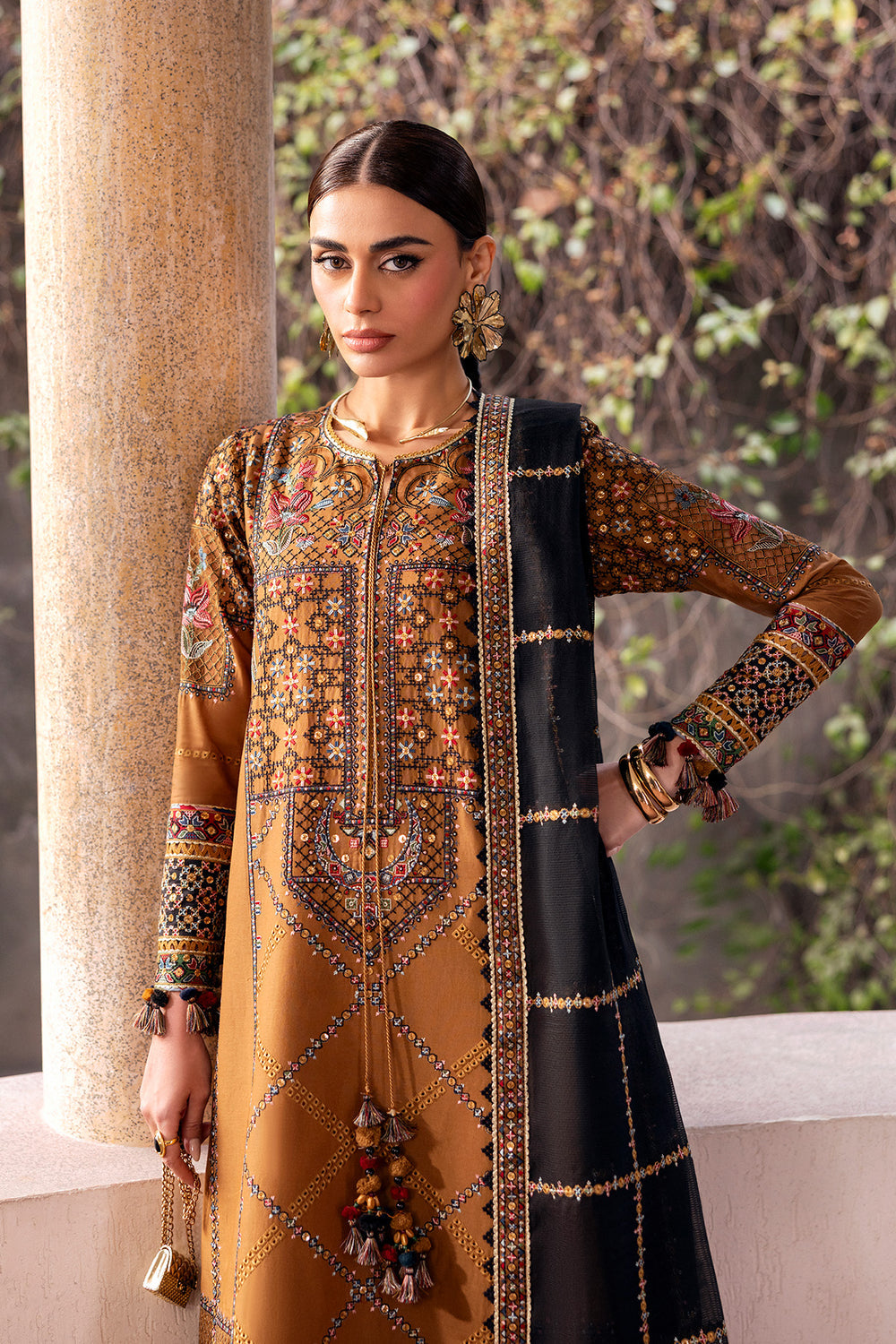 Jazmin | Shahkaar Luxury Eid Lawn SS26 | SL26-D05 - House Of Hania