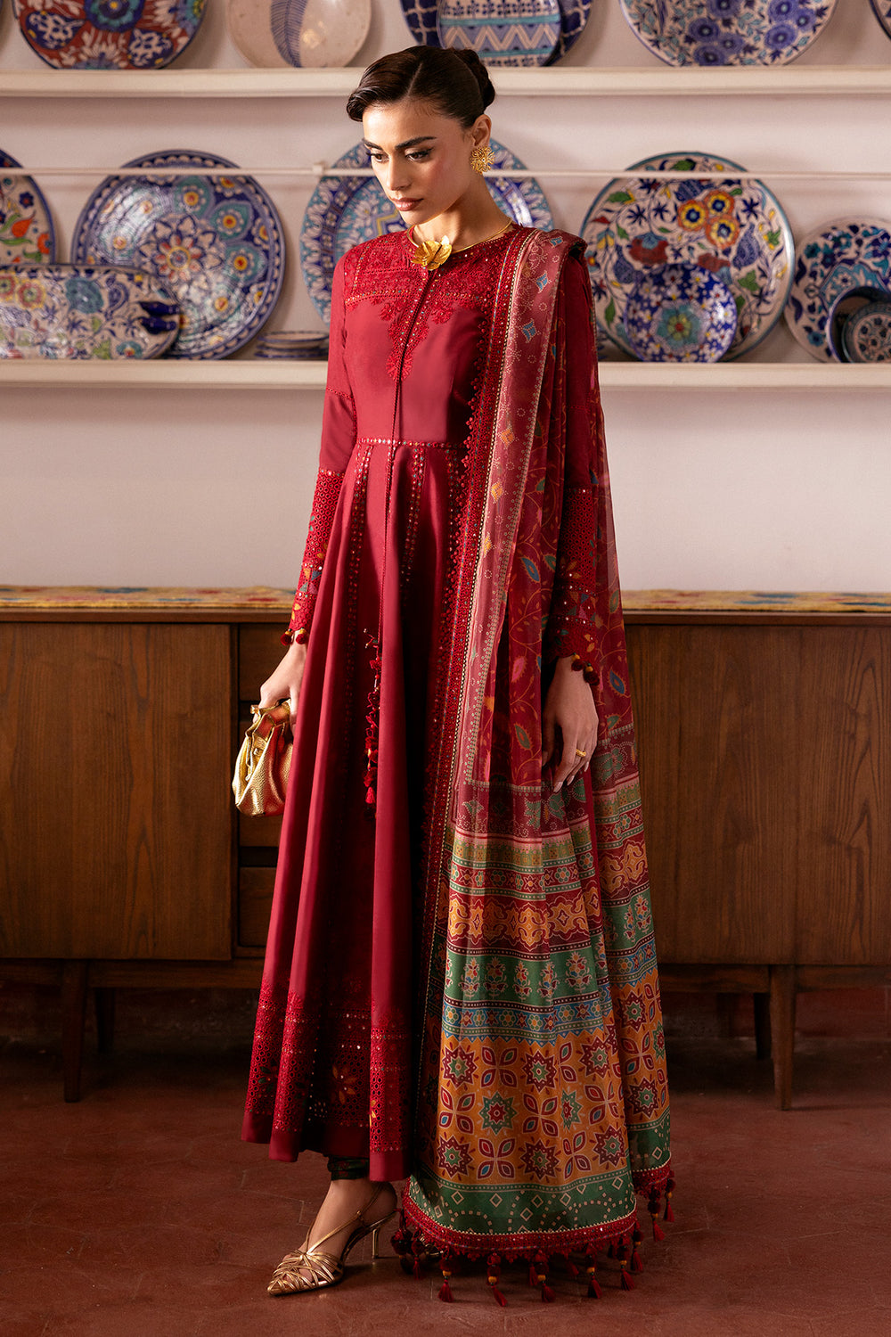 Jazmin | Shahkaar Luxury Eid Lawn SS26 | SL26-D06 - House Of Hania