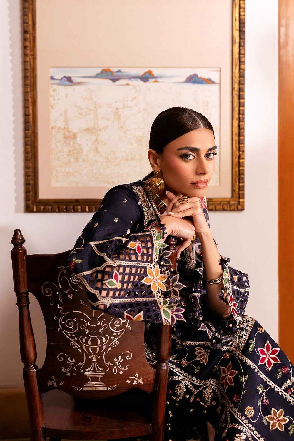 Jazmin | Shahkaar Luxury Eid Lawn SS26 | SL26-D07 - House Of Hania