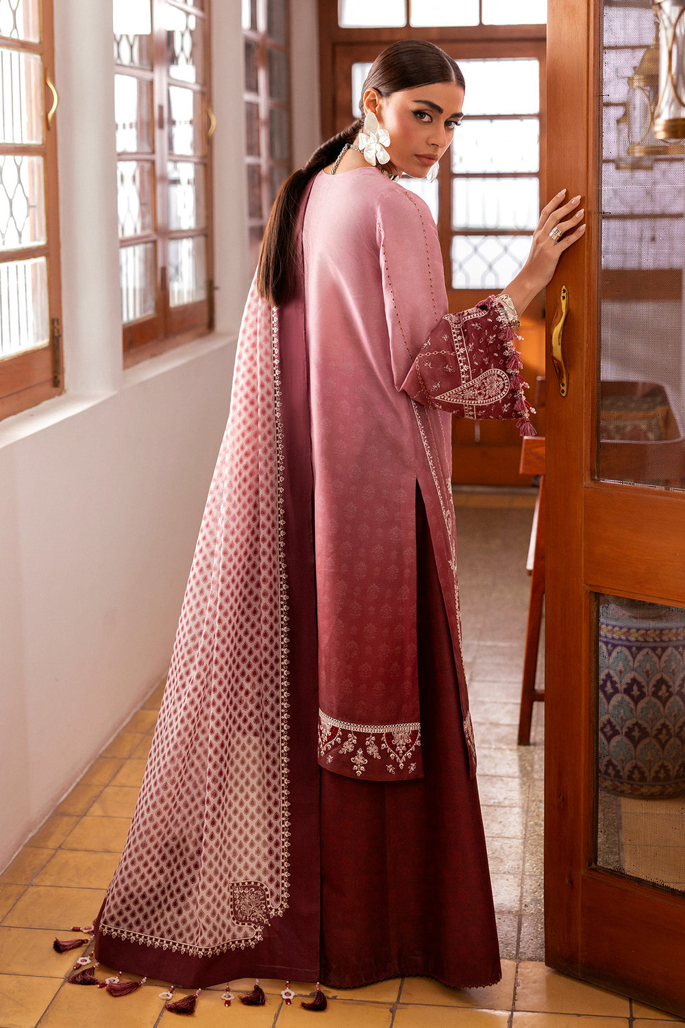 Jazmin | Shahkaar Luxury Eid Lawn SS26 | SL26-D08 - House Of Hania