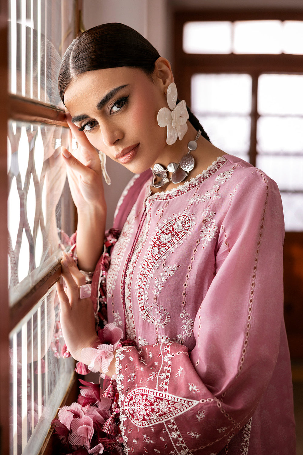 Jazmin | Shahkaar Luxury Eid Lawn SS26 | SL26-D08 - House Of Hania
