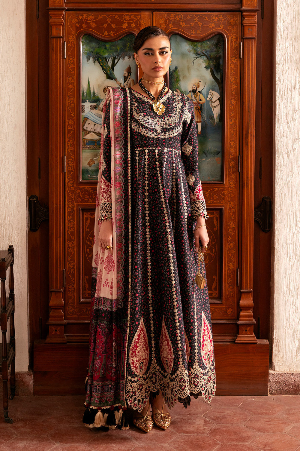 Jazmin | Shahkaar Luxury Eid Lawn SS26 | SL26-D09 - House Of Hania