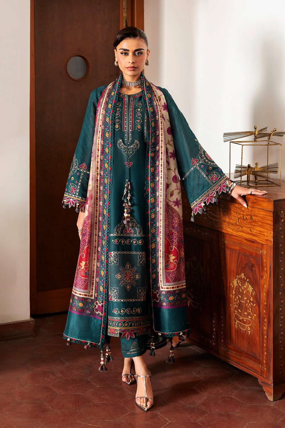Jazmin | Shahkaar Luxury Eid Lawn SS26 | SL26-D10 - House Of Hania