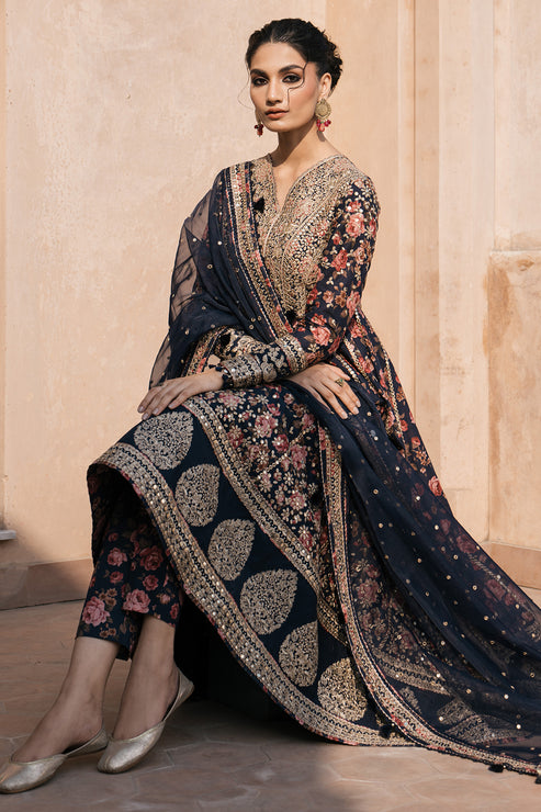 Jazmin | Shahkaar Luxury Lawn 24 | SL24-D1 - House Of Hania