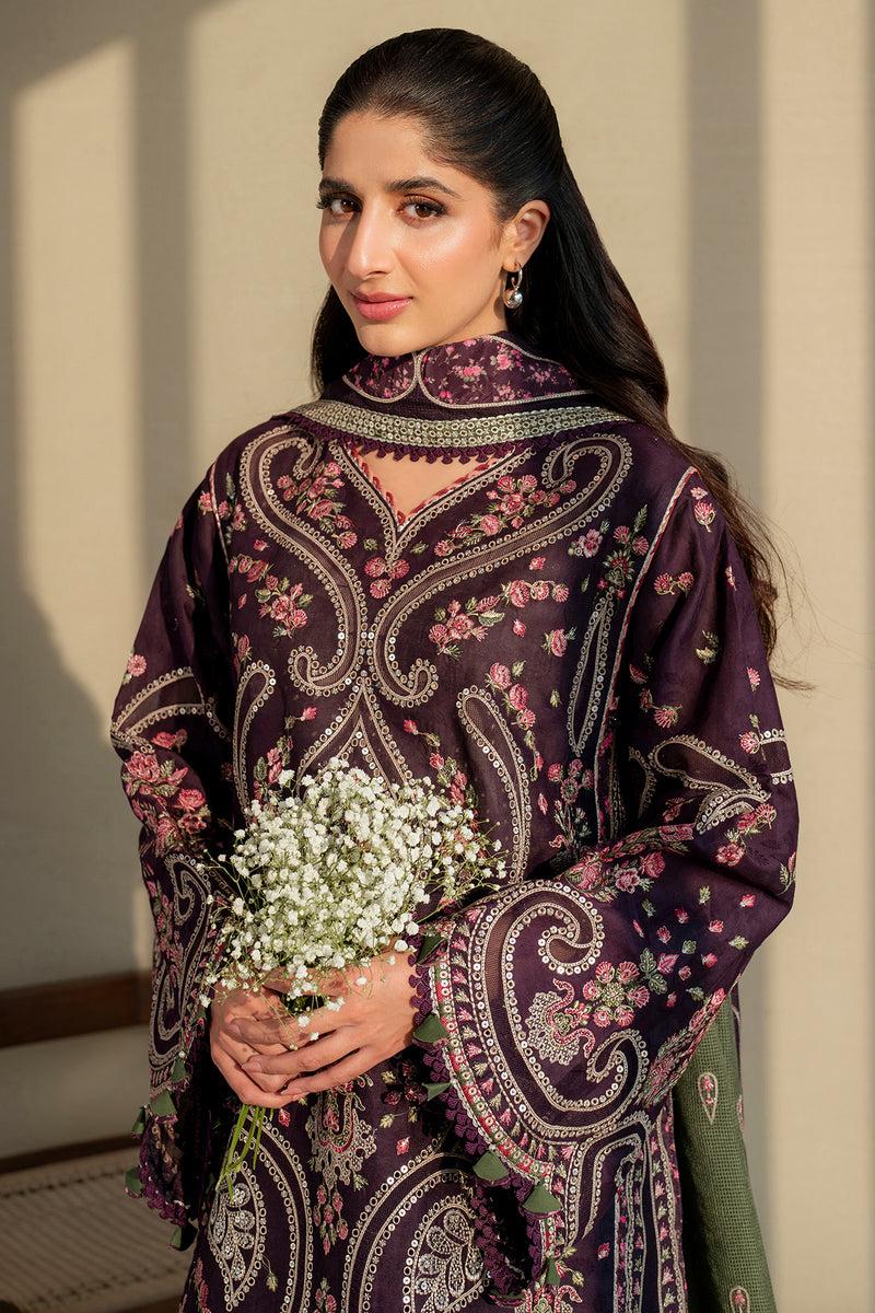 Jazmin | Shahkaar Luxury Lawn 25 | SL25-D6 - House Of Hania