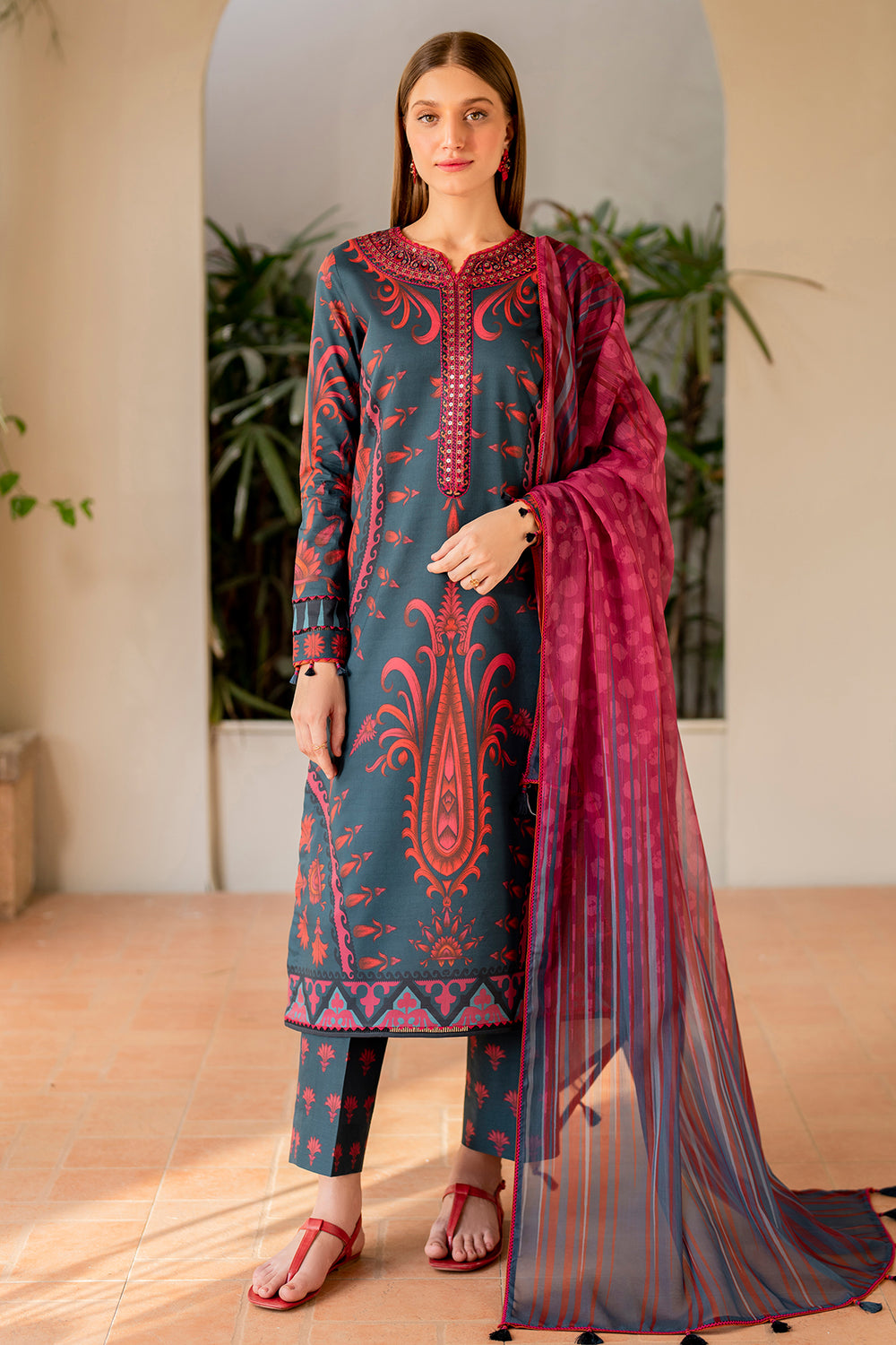 Jazmin | Summer Lawn | USE-9061 - House Of Hania