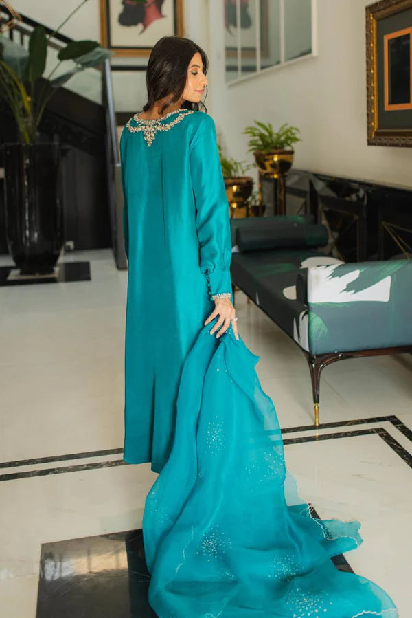 Jeem | Luxury Pret | ANNA TEAL - House Of Hania