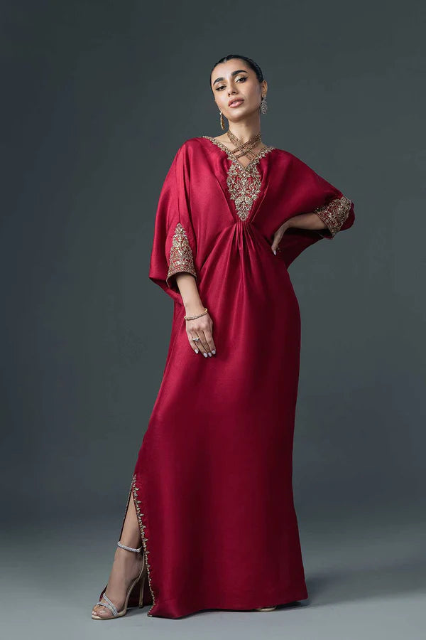 Jeem | Luxury Pret | RAYA RED - House Of Hania