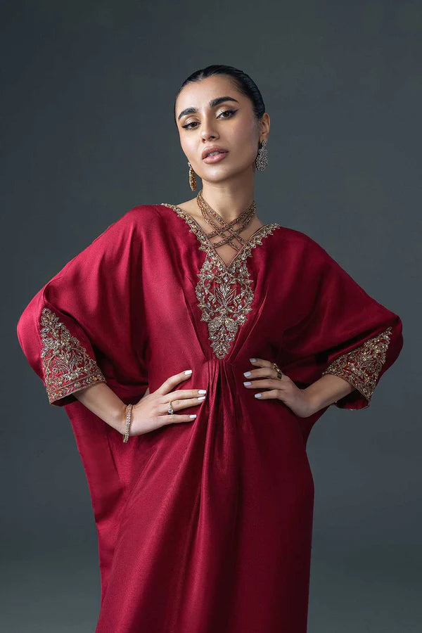 Jeem | Luxury Pret | RAYA RED - House Of Hania