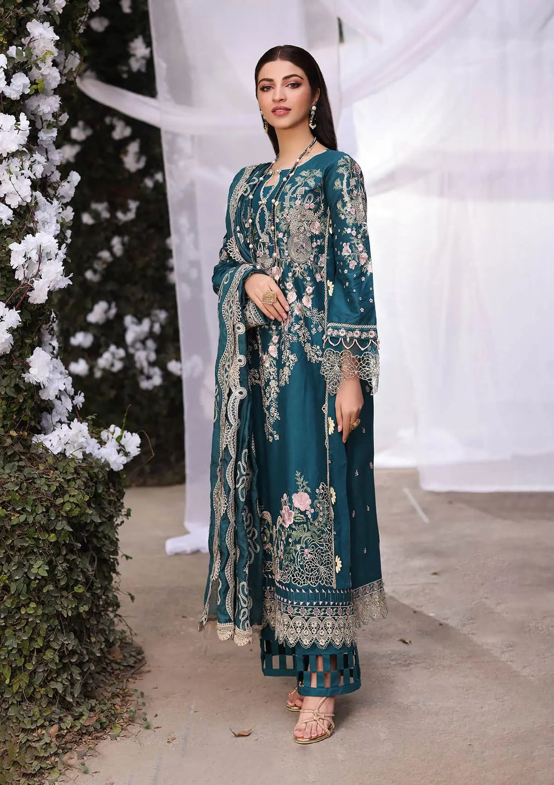 Kahf Premium | Festive Lawn 24 | KFL-09A BANO - House Of Hania