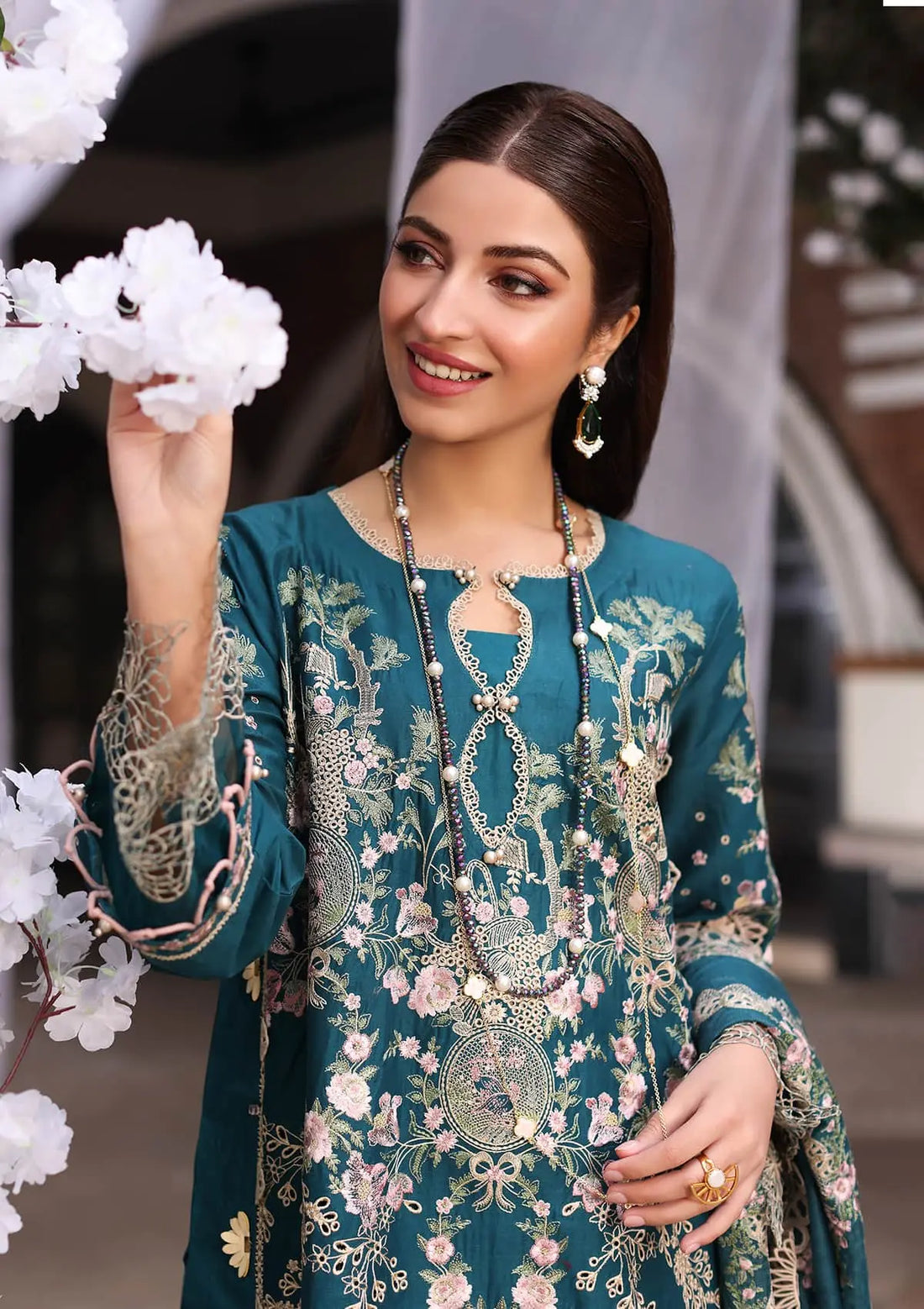 Kahf Premium | Festive Lawn 24 | KFL-09A BANO - House Of Hania