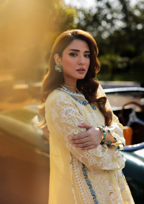 Kahf Premium | Luxury Lawn 25 | KLR-03 Sasha - House Of Hania
