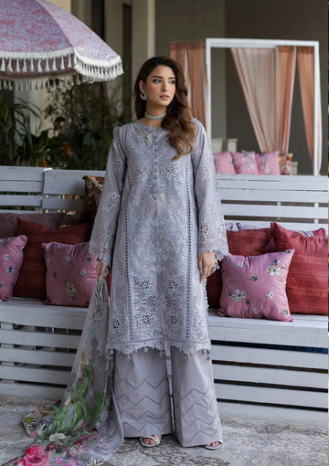 Kahf Premium | Luxury Lawn 25 | KLR-04 Lilia - House Of Hania