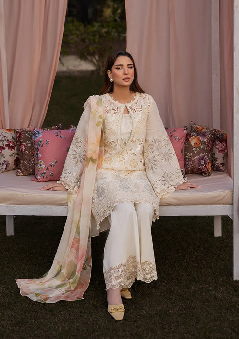 Kahf Premium | Luxury Lawn 25 | KLR-07 Miriam - House Of Hania