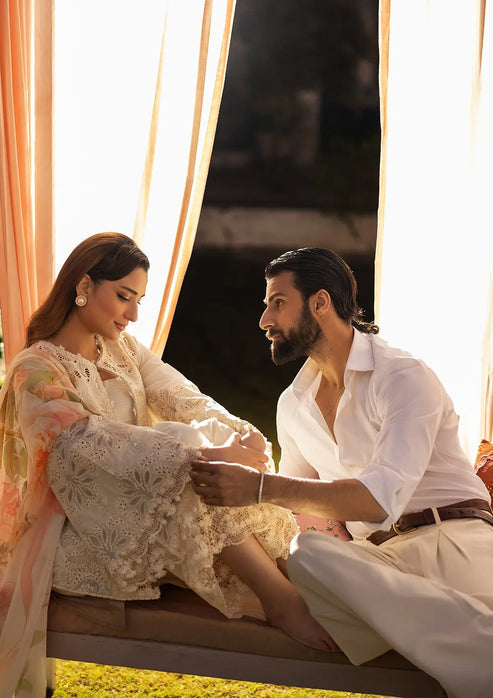 Kahf Premium | Luxury Lawn 25 | KLR-07 Miriam - House Of Hania