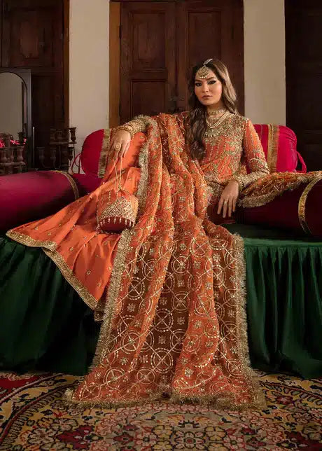 Kanwal Malik | Angana Luxury Formals 23 | Naranji - House Of Hania