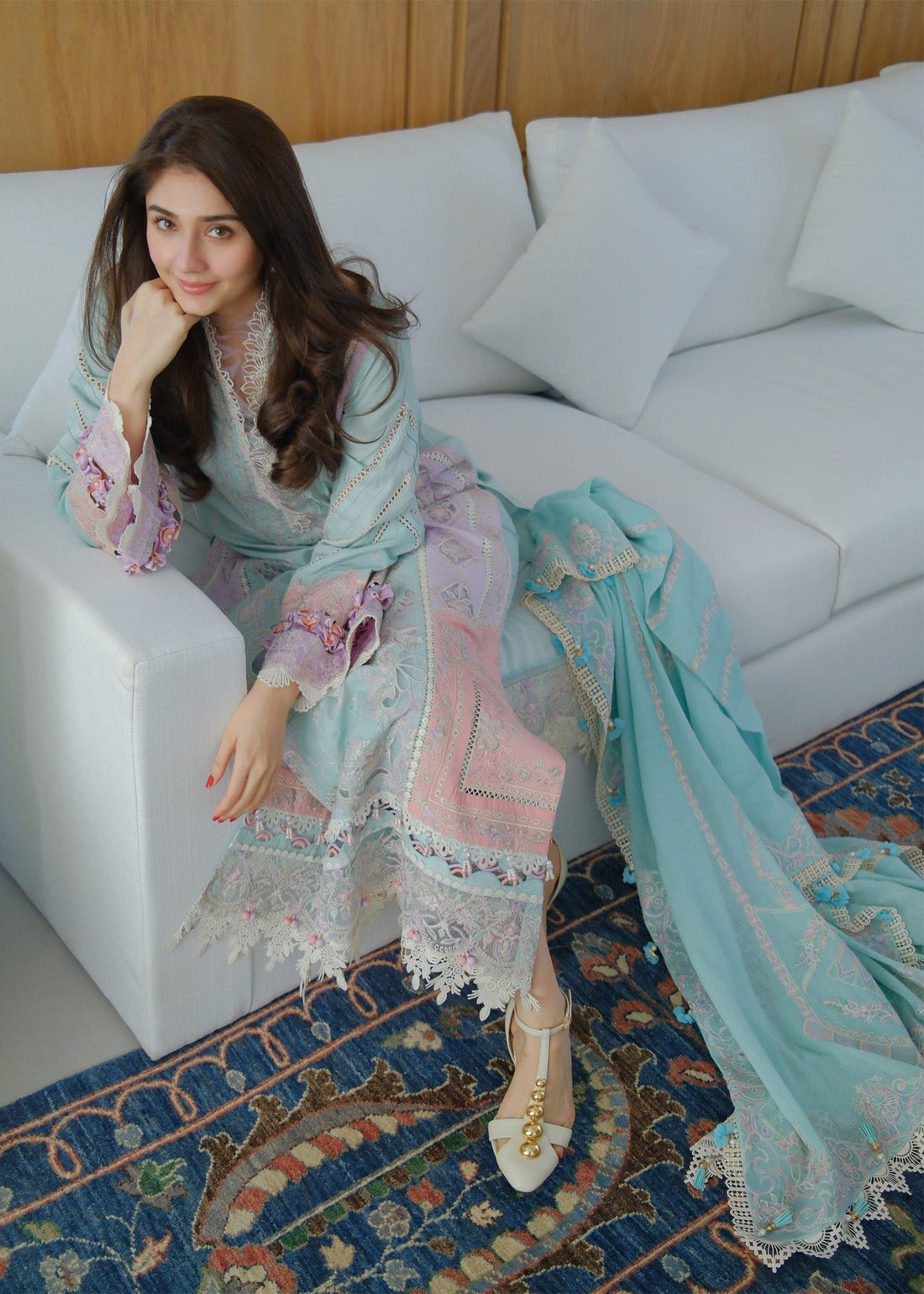 Kanwal Malik | Ariya Luxury Lawn'26 | Eliana - House Of Hania