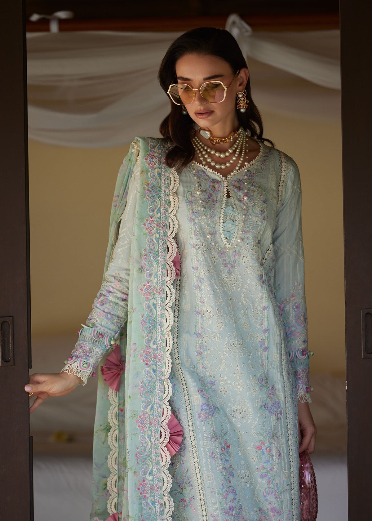 Kanwal Malik | Ariya Luxury Lawn'26 | Elora - House Of Hania