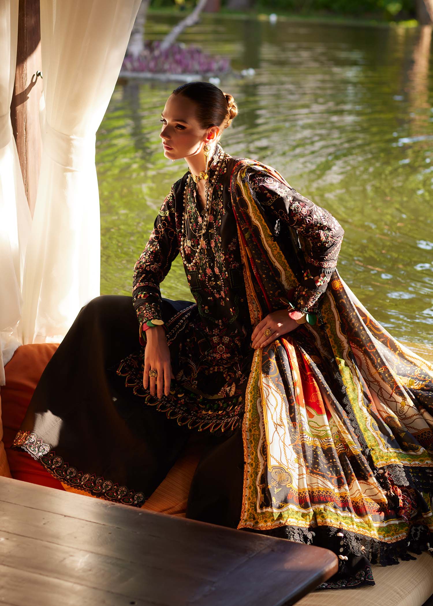 Kanwal Malik | Ariya Luxury Lawn'26 | Zaria - House Of Hania