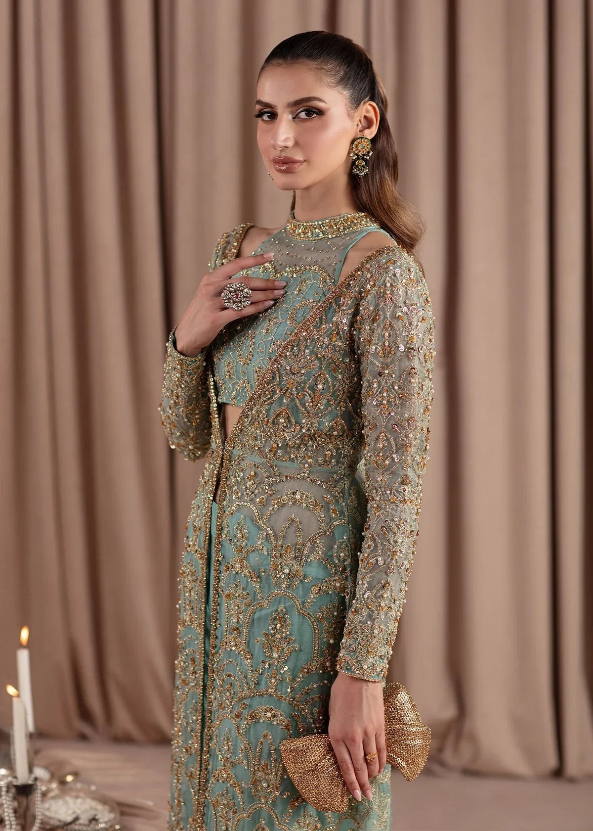 Kanwal Malik | Elara Collection 24 | Aquamarine - House Of Hania