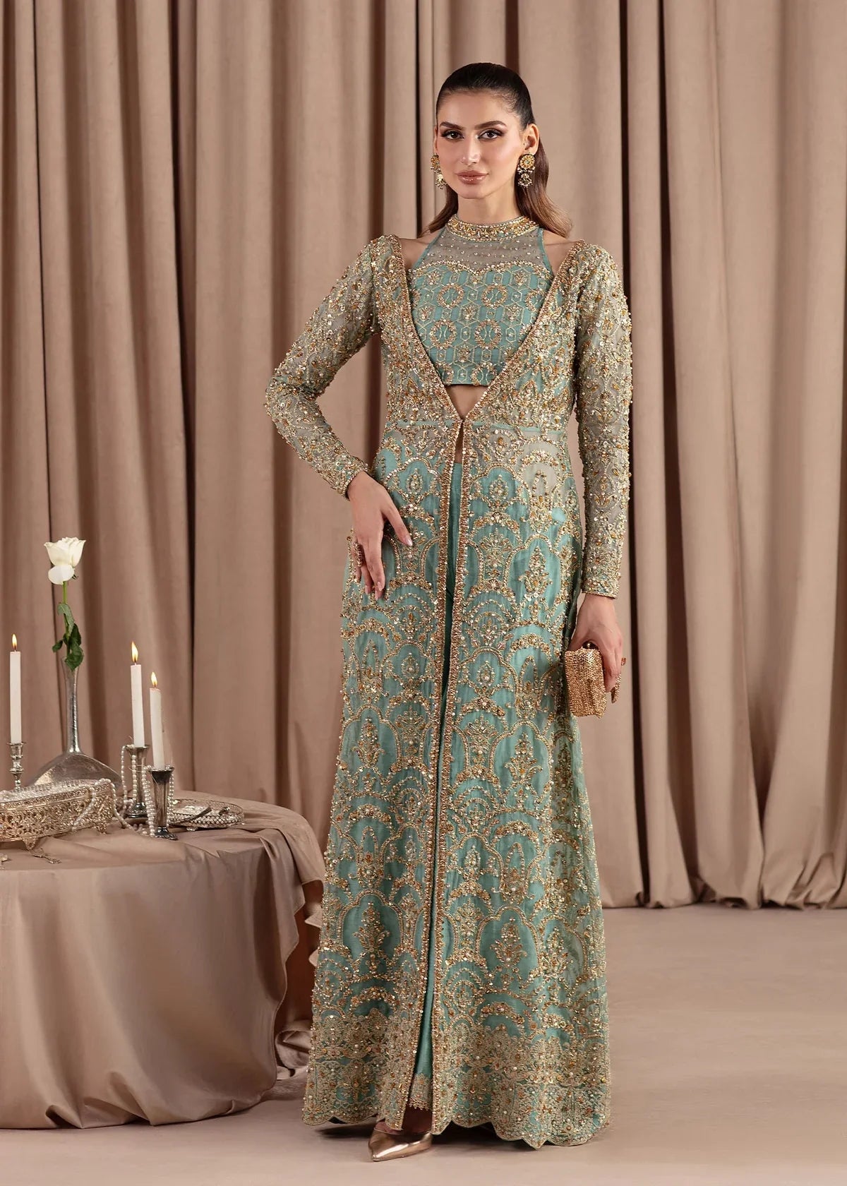 Kanwal Malik | Elara Collection 24 | Aquamarine - House Of Hania