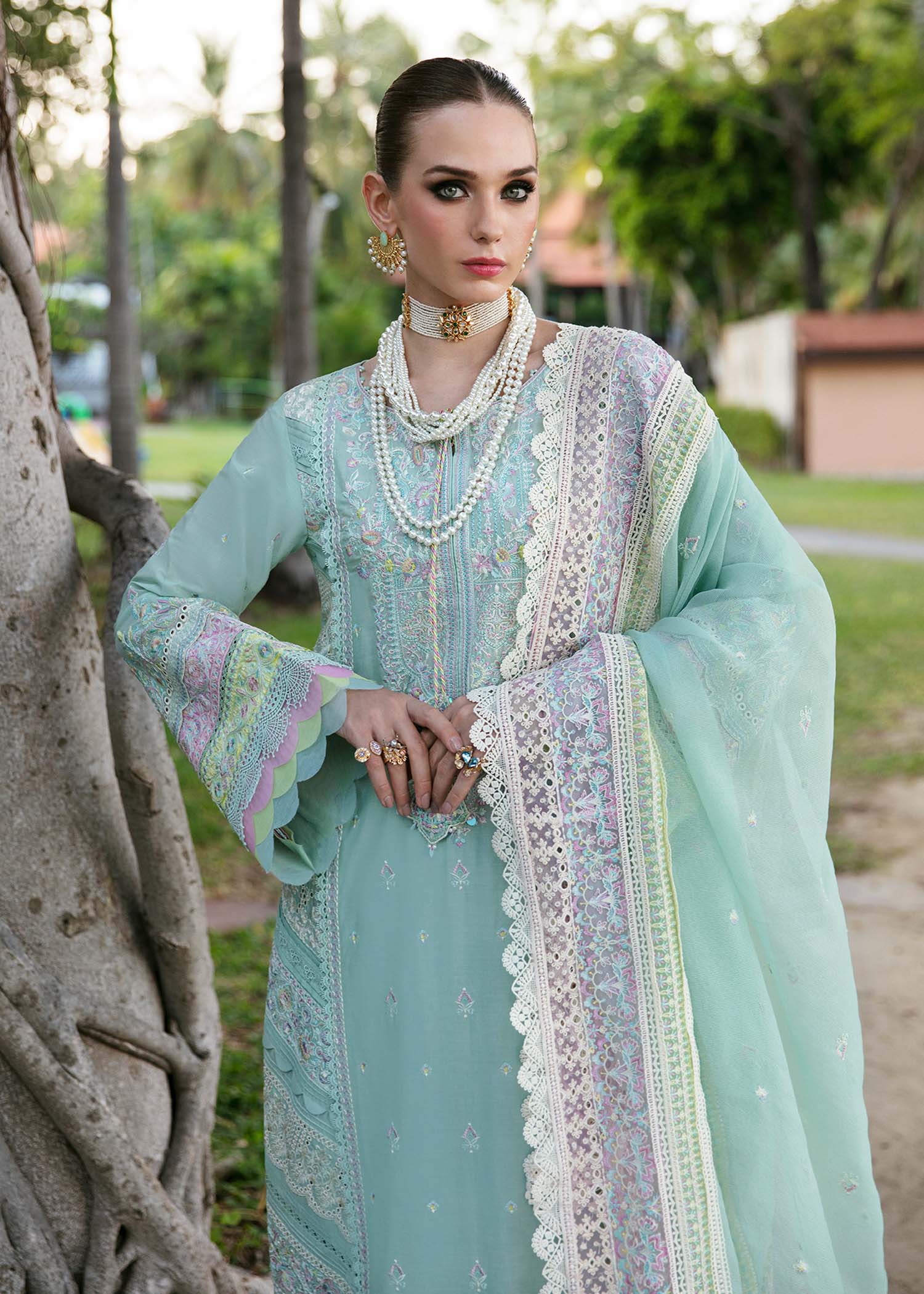 Kanwal Malik | Sareen Luxury Lawn 24 | Camilla - House Of Hania