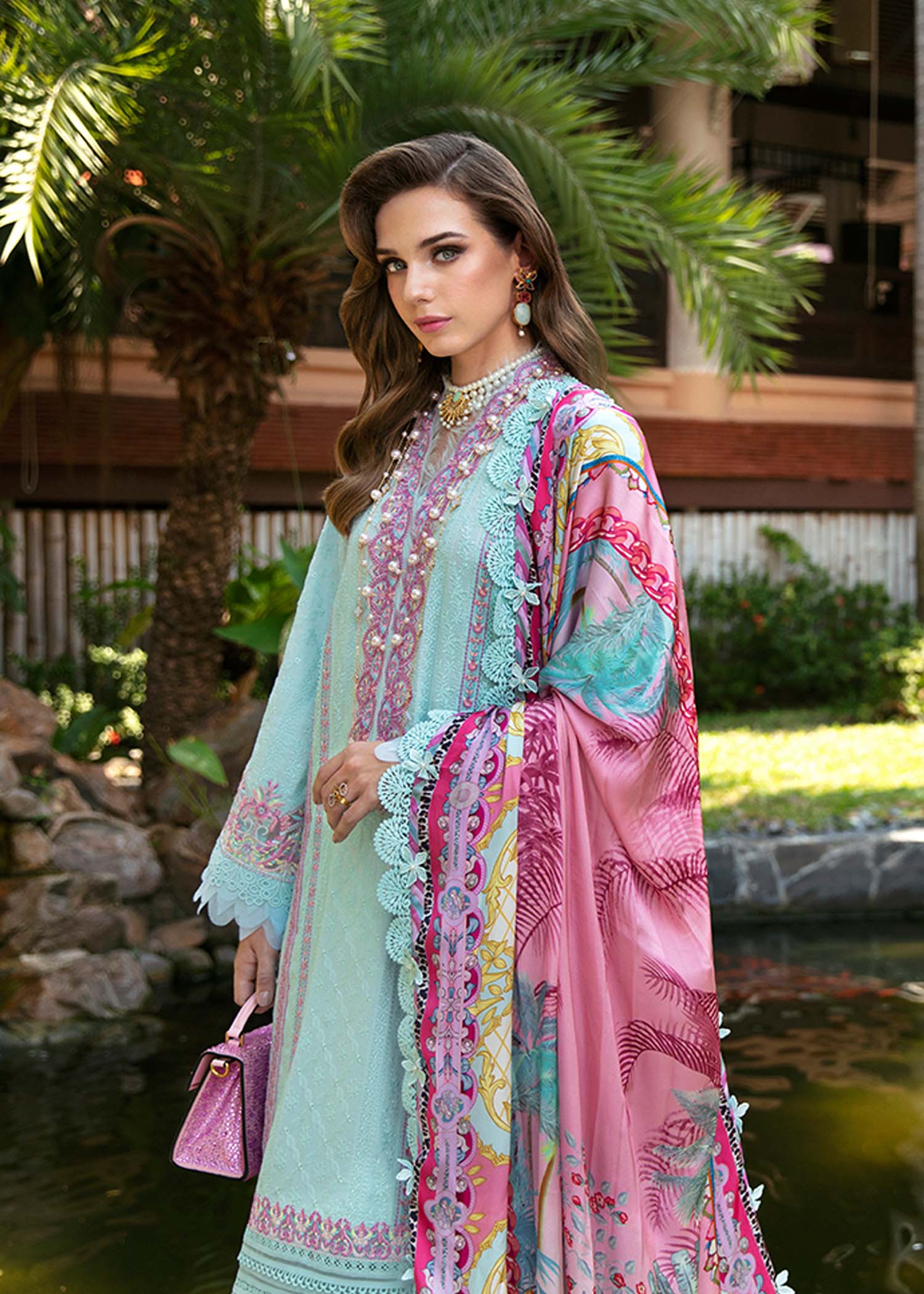 Kanwal Malik | Sareen Luxury Lawn 24 | Lilly - House Of Hania