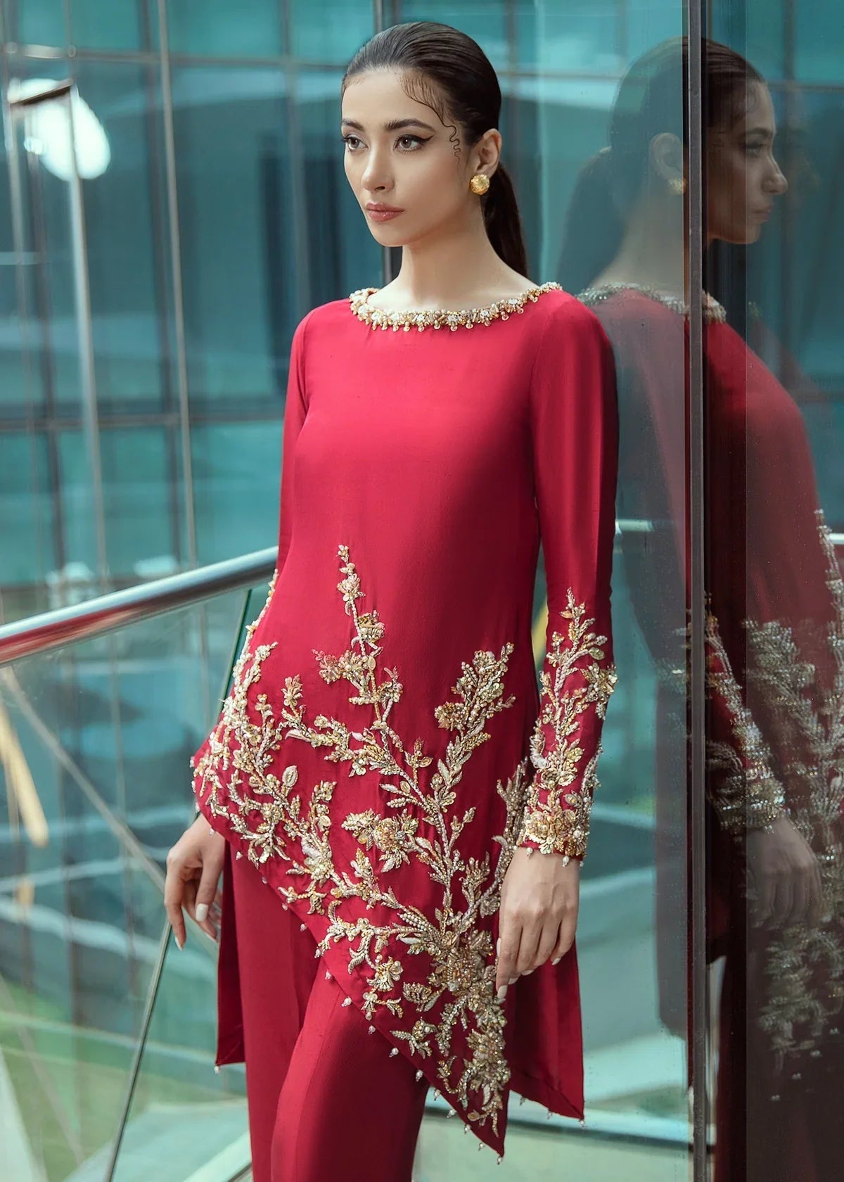 Kanwal Malik | Tesoro Collection | Red Rouge - House Of Hania