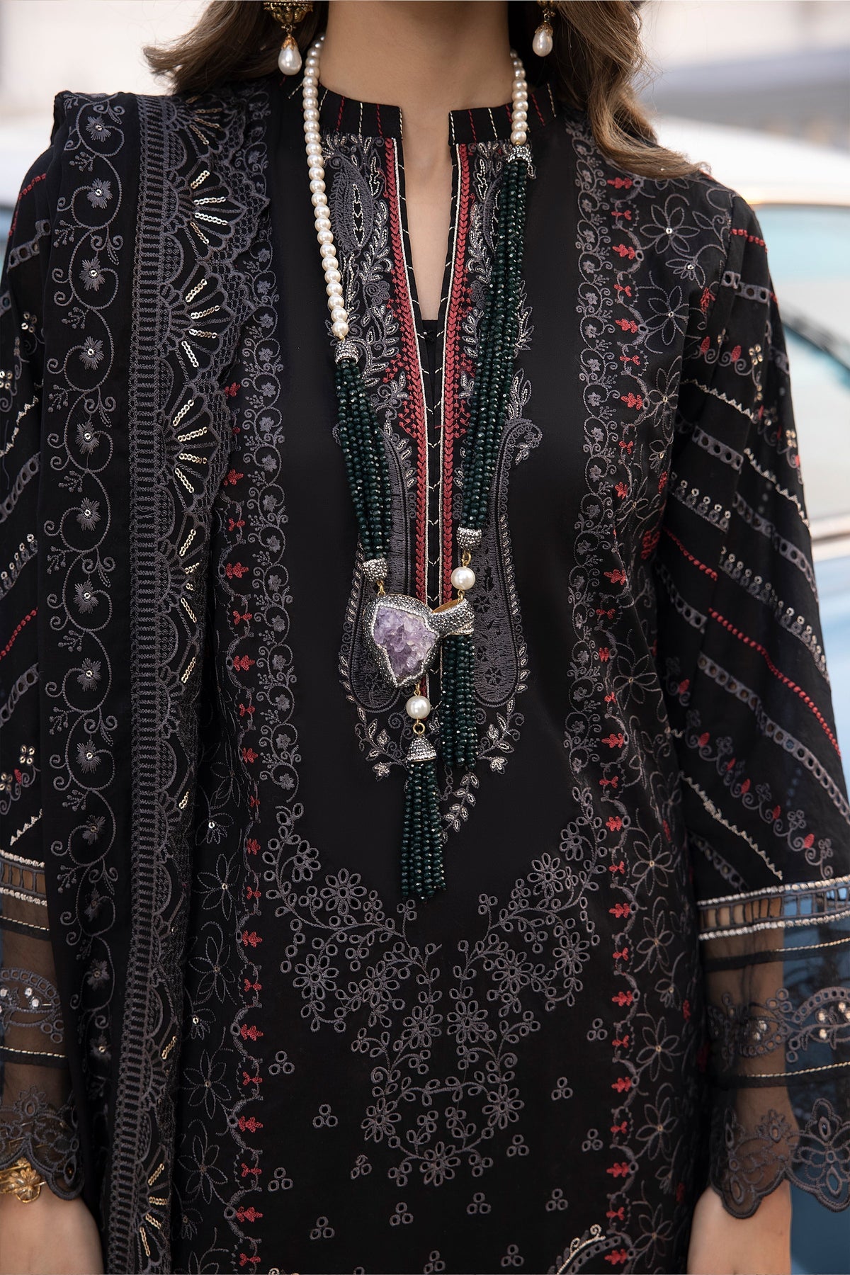 LSM | Spring Embroidered 24 | A-12 - House Of Hania